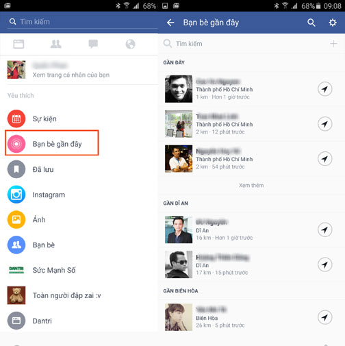 Facebook bổ sung tính năng tìm kiếm bạn bè xung quanh